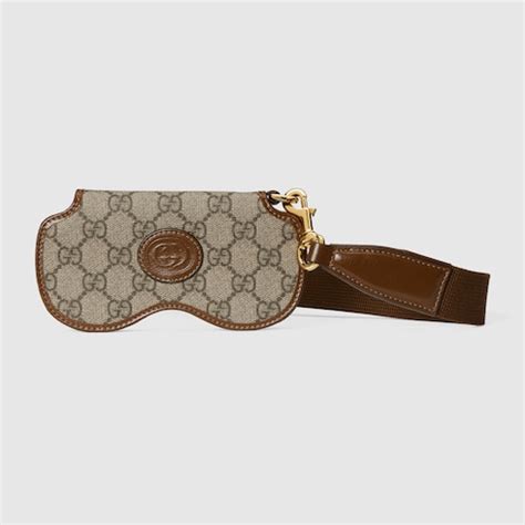 funda gafas gucci|Funda para gafas con GG en Supreme beige y ébano .